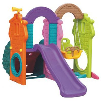 MYTS Tunnel Playhouse with Swing, Slide & Climber Wall 